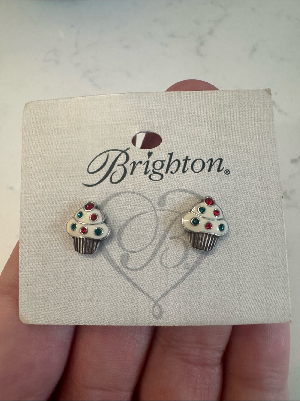 NWT Brighton Holiday Cupcake Earrings